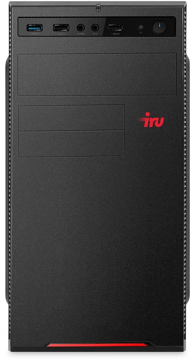 Компьютер iRU Home 320A5SE AMD Ryzen 5 4600G,  DDR4 16ГБ, 512ГБ(SSD),  AMD Radeon Graphics,  FreeDOS,  черный [2078544]